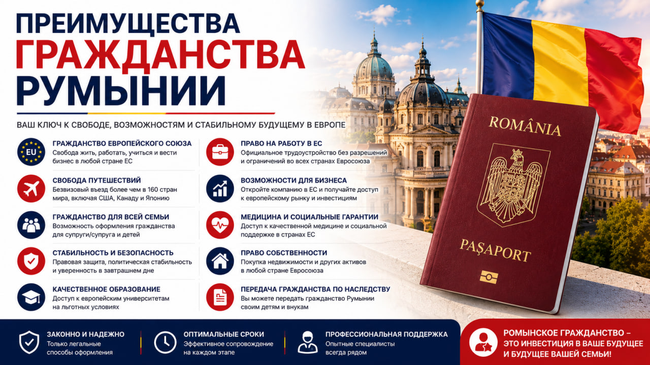 Плюсы получения гражданства Румынии